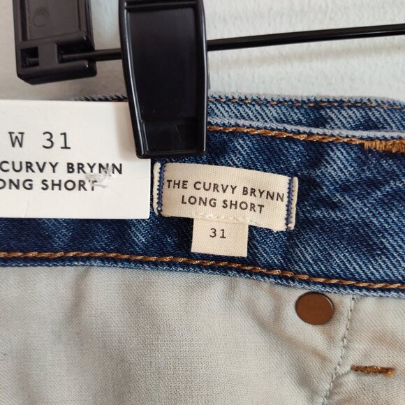 Ladies SZ 31 Madewell Mid Wash Curvy Brynn Denim Short - Picture 5 of 5